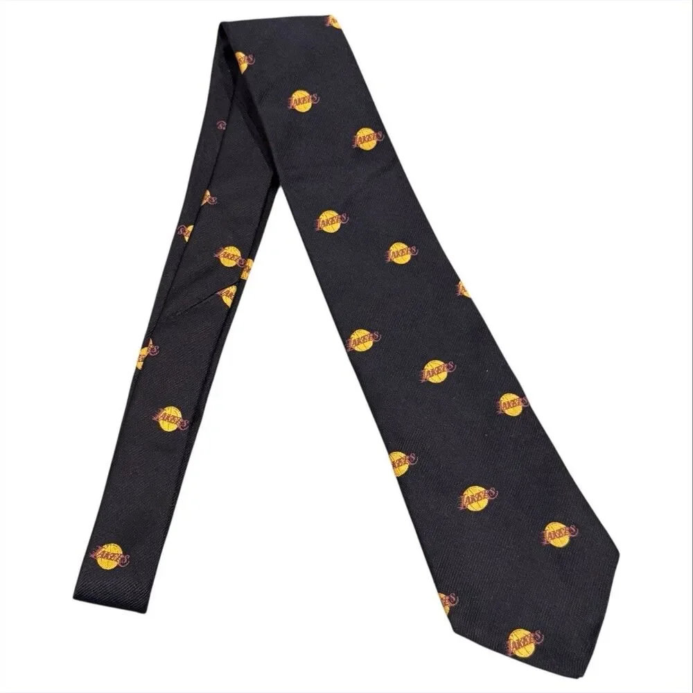 Los Angeles Lakers Team Issued Exclusive 100% Silk Neck Tie 55